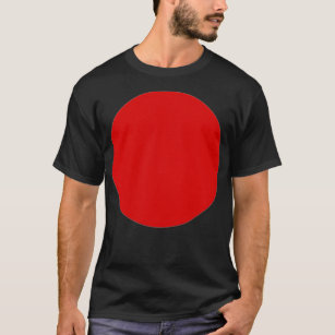 Japanse zonde rode Japanse wapenschild Zen rast T-shirt