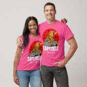 Japanse zonsondergang Capyzilla Grappige Capybara T-shirt (Unisex)