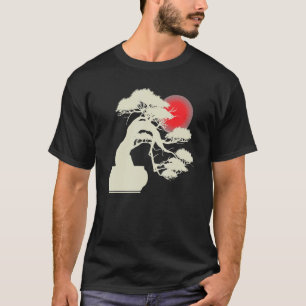 Japanse Zonsondergang Japan Zen Bonsai Boom T-shirt