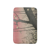 Japanse zonsopgang zonsondergang pruim landgoed bo badmat (Voorkant Verticaal)