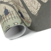 Japanse zonsopgang zonsondergang pruim landgoed bo cadeaupapier (Rol Hoek)