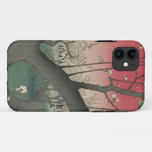 Japanse zonsopgang zonsondergang pruim landgoed bo Case-Mate iPhone case (Achterkant (horizontaal))