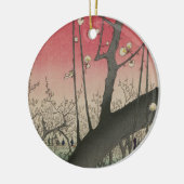 Japanse zonsopgang zonsondergang pruim landgoed bo keramisch ornament (Links)