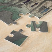 Japanse zonsopgang zonsondergang pruim landgoed bo legpuzzel (Zijkant)