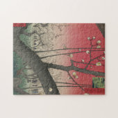 Japanse zonsopgang zonsondergang pruim landgoed bo legpuzzel (Horizontaal)