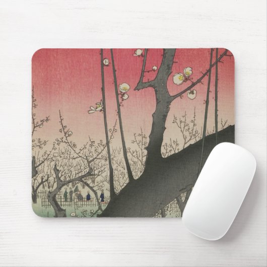 Japanse zonsopgang zonsondergang pruim landgoed bo muismat (Met muis)