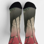 Japanse zonsopgang zonsondergang pruim landgoed bo sokken (Top)