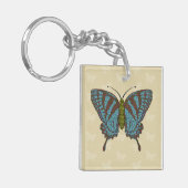 Japanse Zw swallowtail Acryl Sleutelhanger (Voorkant Links)