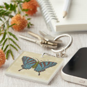 Japanse Zw swallowtail Acryl Sleutelhanger (Voorkant Rechts)
