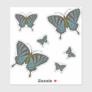 Japanse Zwaluwstaart Contour Sticker
