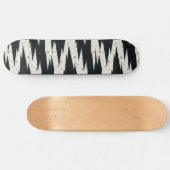  Japanse zwarte en witte bloemen Persoonlijk Skateboard (Horizontaal)