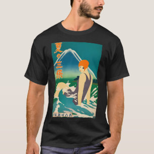 Japanse zwemmer Travel Poster T-shirt