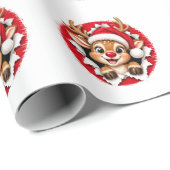 Japanstal Rendier Cadeaupapier (Rol Hoek)