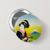JapanTea.jpg Ronde Button 5,7 Cm (Voorkant /achterkant)