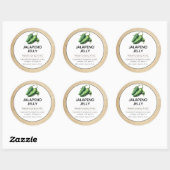Japapeno Jelly Canning Jar Label (Vel)