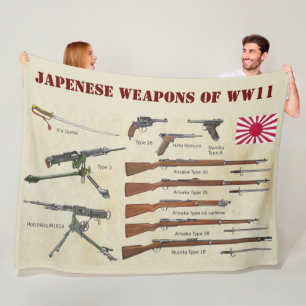 JAPENSE WAPENS VAN WWII FLEECE DEKEN