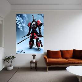 Japeses Mech Samurai | AI Art Poster
