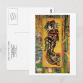 Japonaiserie, Oiran (Courtesan) Van Gogh Fine Art Briefkaart (Voorkant / Achterkant)