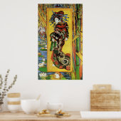 Japonaiserie Oiran na Kesa Eisen van Gogh Poster (Keuken)