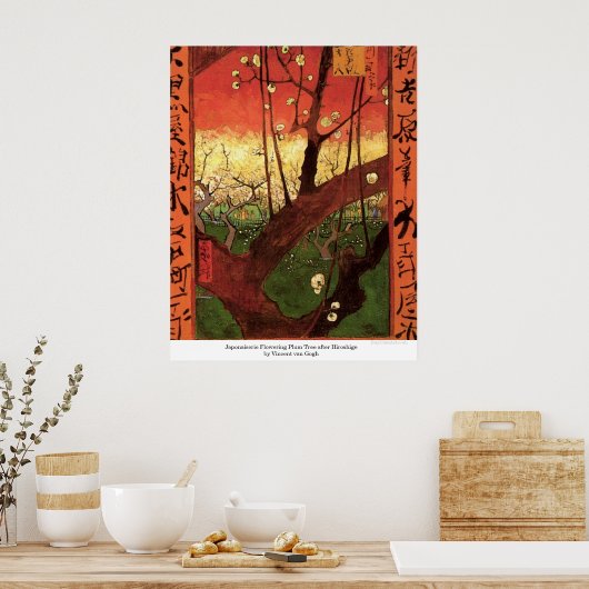 Japonaiserie Plum Tree Hiroshige - Vincent van Gog Poster (Keuken)