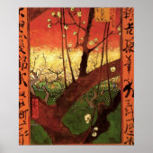 Japonisme: Bloeiende pruimenboom van Vincent van G Poster (Voorkant)
