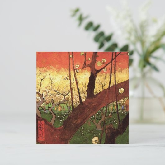 Japonisme: De bloeiende pruimelboom van Vincent va (Staand voorkant)