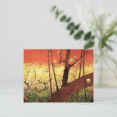 Japonisme: De bloeiende pruimelboom van Vincent va Briefkaart (Staand voorkant)