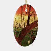 Japonisme: De bloeiende pruimelboom van Vincent va Keramisch Ornament (Rechts)