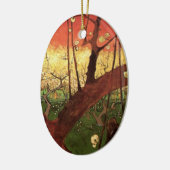 Japonisme: De bloeiende pruimelboom van Vincent va Keramisch Ornament (Links)