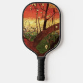 Japonisme: De bloeiende pruimelboom van Vincent va Pickleball Paddle (Achterkant)