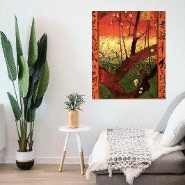 Japonisme: De bloeiende pruimelboom van Vincent va Poster