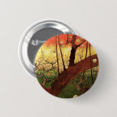 Japonisme: De bloeiende pruimelboom van Vincent va Ronde Button 5,7 Cm (Voorkant /achterkant)