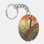 Japonisme: De bloeiende pruimelboom van Vincent va Sleutelhanger (Voorkant Links)