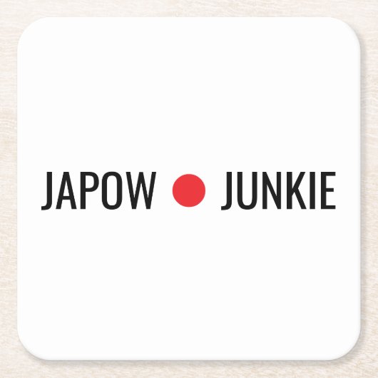 Japow Junkie  Kartonnen Onderzetters (Voorkant)