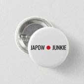 Japow Junkie  Ronde Button 3,2 Cm (Voorkant /achterkant)