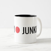 Japow Junkie  Tweekleurige Koffiemok (Voorkant rechts)