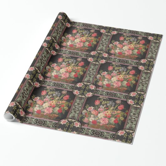 Jaquebloom Floral 22 Elegant verpakkingspapier Cadeaupapier (Uitgerold)