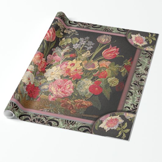 Jaquebloom Floral Cadeaupapier (Uitgerold)