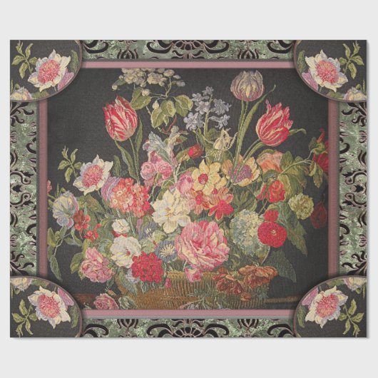 Jaquebloom Floral Cadeaupapier (Vlak)