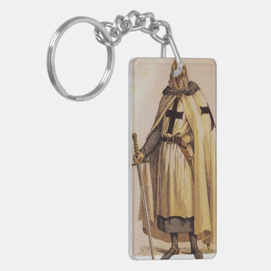 Jaques de Molay Acryl Sleutelhanger (Voorkant Links)