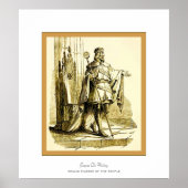 Jaques De Molay ~ Knachten Templar Poster (Voorkant)