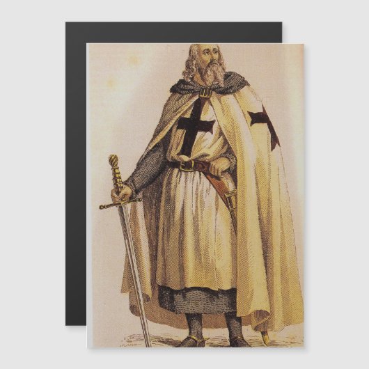 Jaques de Molay Magnetische Kaart (Voorkant / Achterkant)