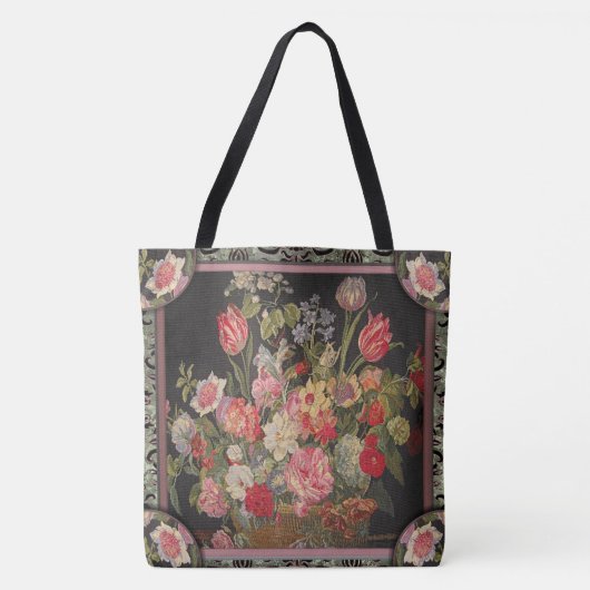 Jaquesbloom Floral  Pattern Tote Bag (Voorkant)