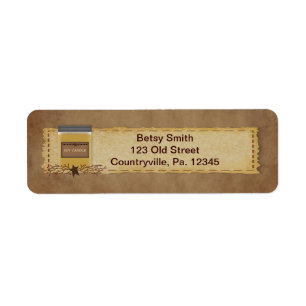 Jar Candle Adreslabel Etiket