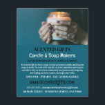 Jar Candle, Candle & Soap Maker Adverteren Flyer<br><div class="desc">Kaars,  kaarsen en zeemeters Adverteren brochures door de winkel van het Visitekaartje.</div>