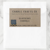 Jar Candle Country Custom Scent Business Label (Tas)