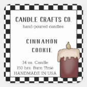 Jar Candle Country Custom Scent Business Label (Voorkant)