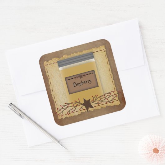 Jar Candle Custom Geur Sticker (Envelop)