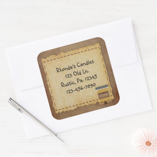 Jar Candle Sticker (Envelop)
