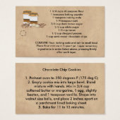 Jar Chocolate Chip Cookie Mix Hang Label Visitekaartje (Voorkant /achterkant)